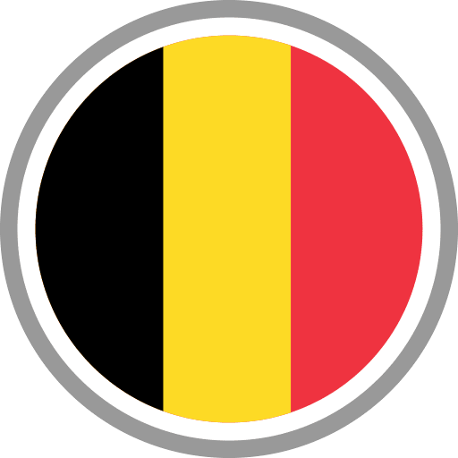 Belgium Flag Round Circle PNG Image