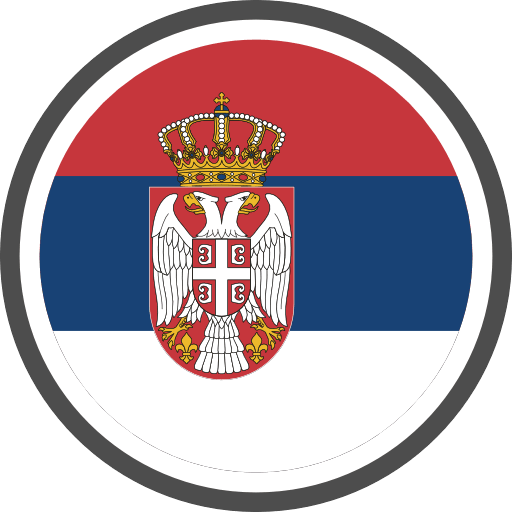 Serbia Flag Round Circle PNG Image