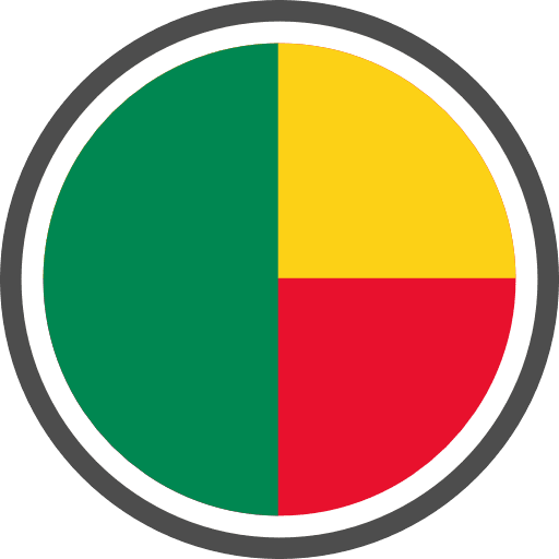 Benin Flag Round Circle PNG Image
