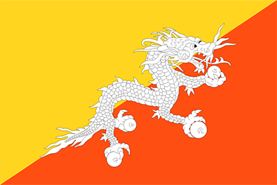 Bhutan Flag PNG Image