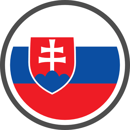 Slovakia Flag Round Circle PNG Image