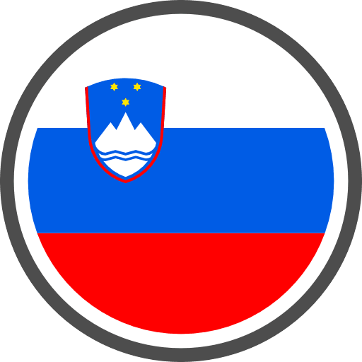 Slovenia Flag Round Circle PNG Image