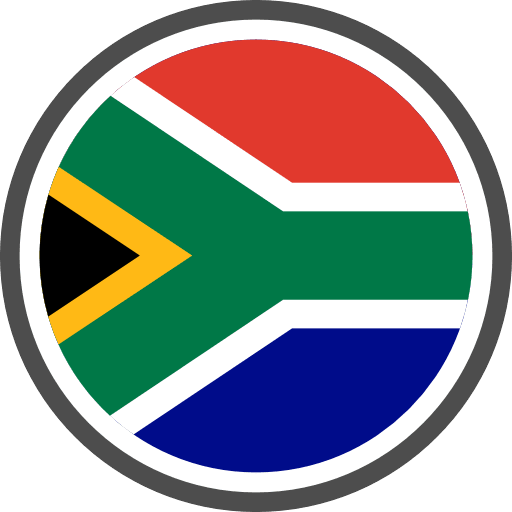 South Africa Flag Round Circle PNG Image