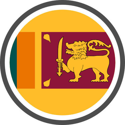 Sri Lanka Flag Round Circle PNG Image