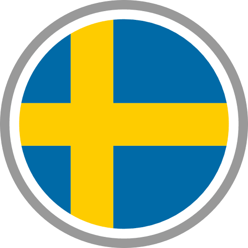 Sweden Flag Round Circle PNG Image