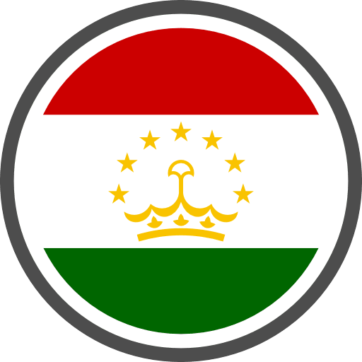 Tajikistan Flag Round Circle PNG Image