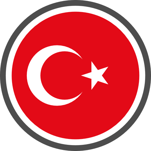 Turkey Flag Round Circle PNG Image