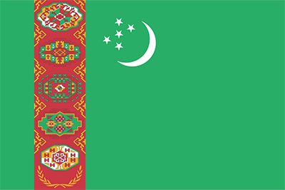 Turkmenistan Flag PNG Image