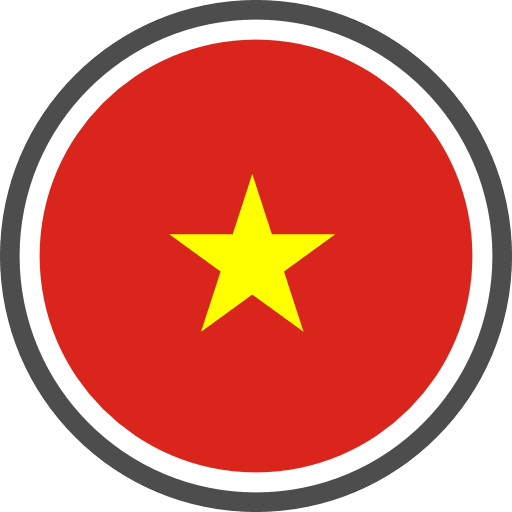 Vietnam Flag Round Circle PNG Image