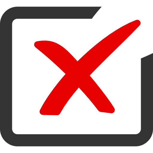 Checkbox Cross Red PNG Image