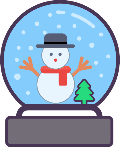 Snow Globe Color PNG Image