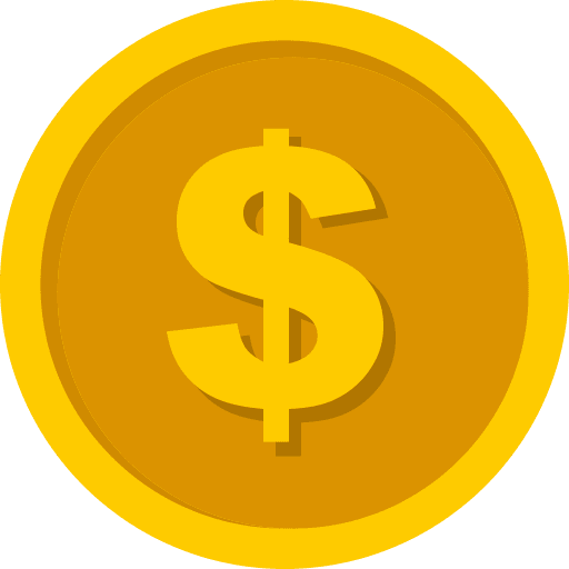 Us Dollar Coin Color PNG Image