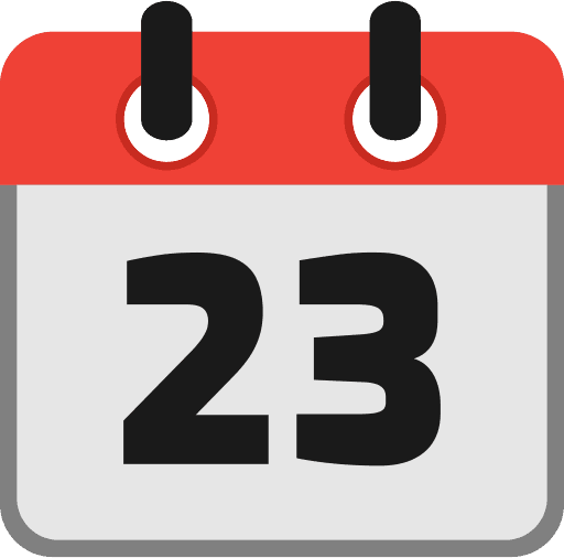 Calendar Date 23 PNG Image