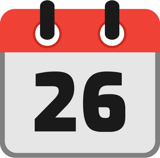 Calendar Date 26 Icon