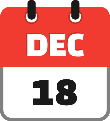 December 18 PNG Image