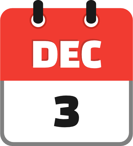 December 3 PNG Image