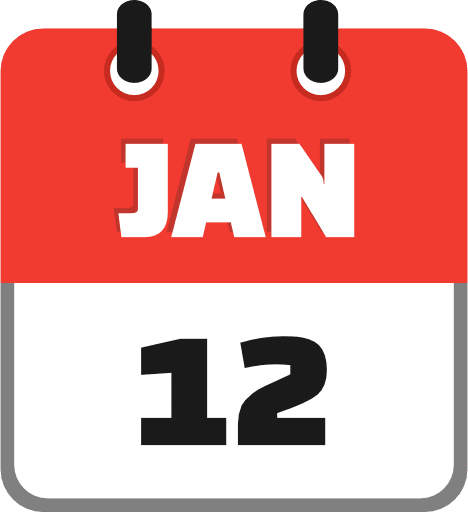 January 12 PNG Image