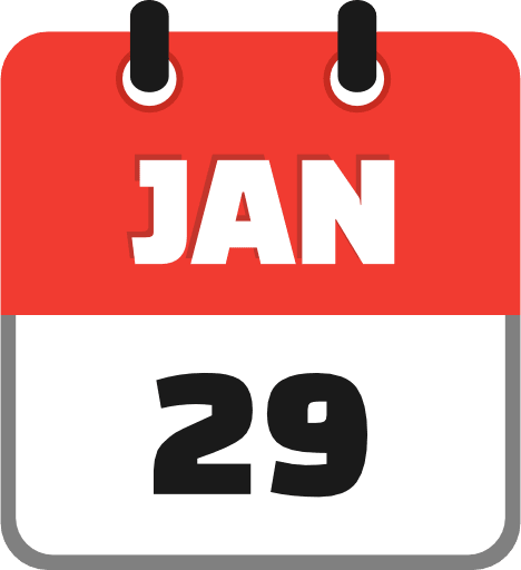 January 29 PNG Image