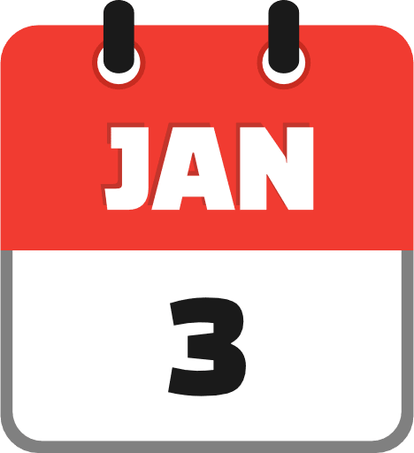 January 3 PNG Image
