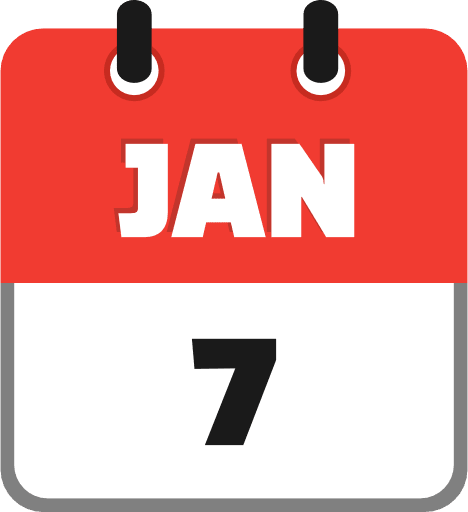 January 7 PNG Image