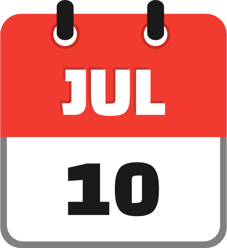 July 10 PNG Image