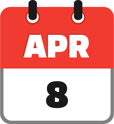 April 8 PNG Image