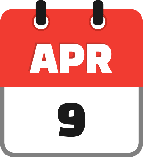 April 9 PNG Image