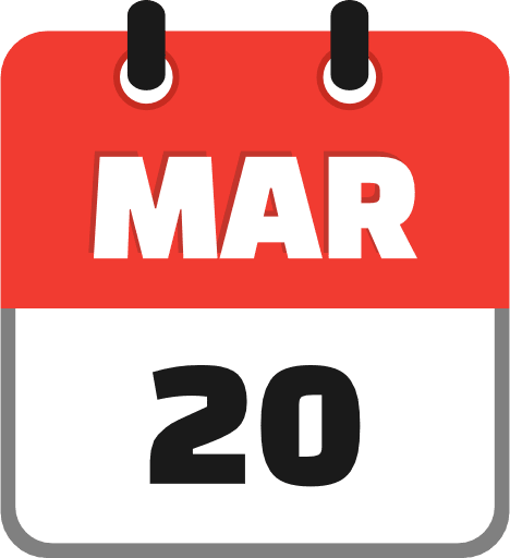 March 20 PNG Image