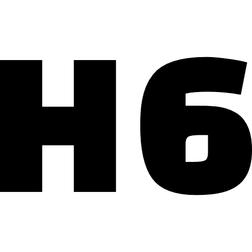 H6 Heading PNG Image