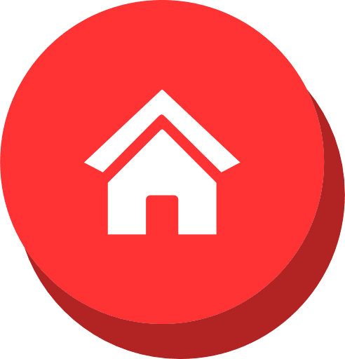 Home Button Red PNG Image