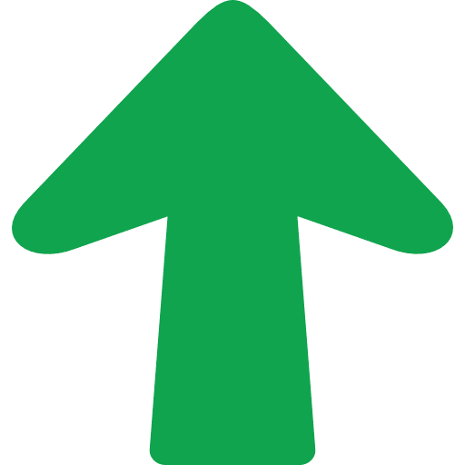 Arrow Top Direction Green PNG Image