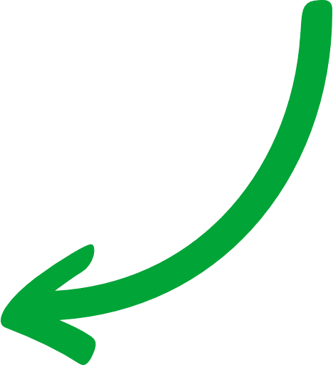 Twisted Arrow Back Green PNG Image