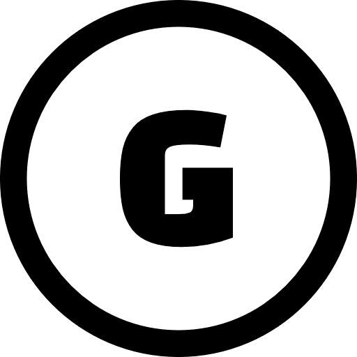 G Alphabet Round PNG Image