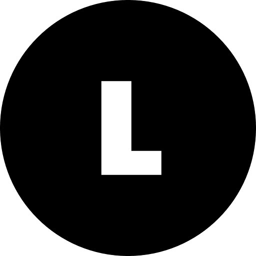 L Alphabet Round Circle Icon