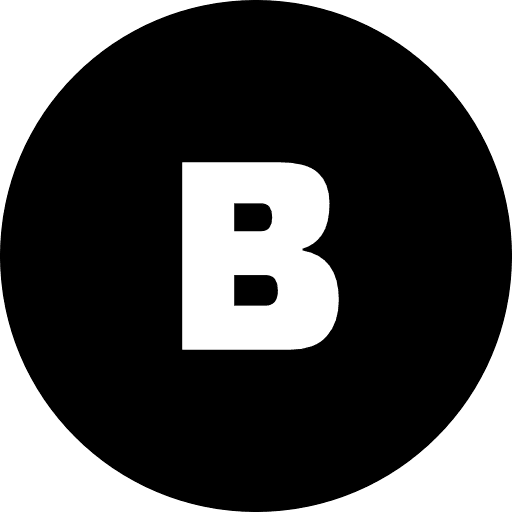 B Alphabet Round Circle Icon