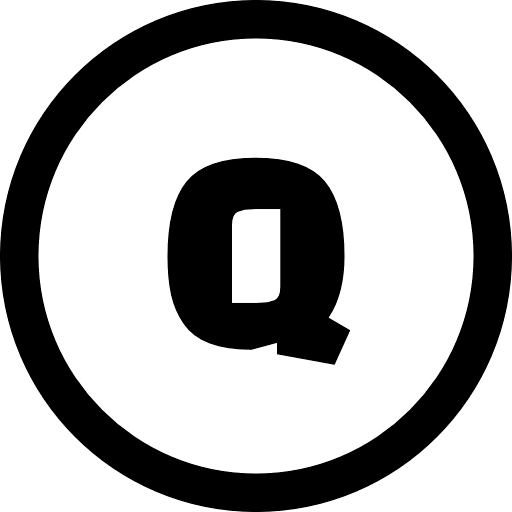 Q Alphabet Round PNG Image