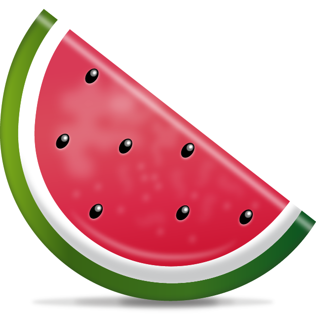 Watermelon Emoji Free Icon HQ PNG Image