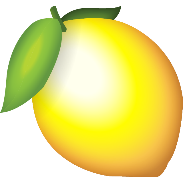 Lemon Emoji Icon Download Free PNG Image