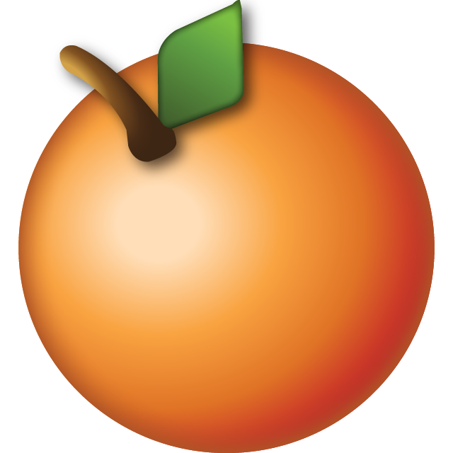 Orange Emoji Free Icon PNG Image
