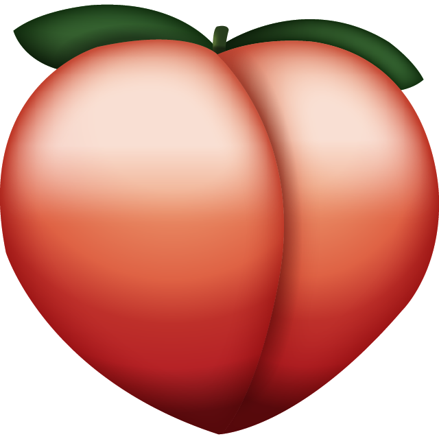 Peach Emoji Icon File HD PNG Image