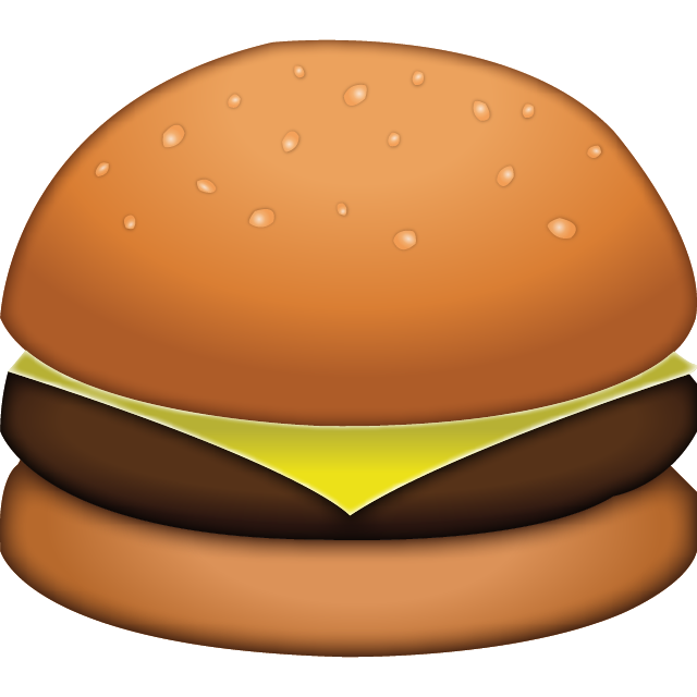 Cheese Burger Emoji Free Icon HQ PNG Image