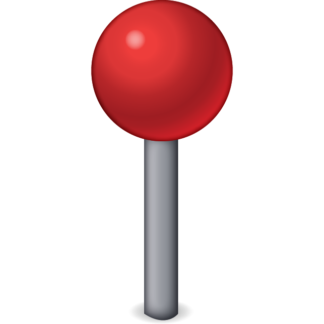 Red Pin Emoji Free Icon PNG Image