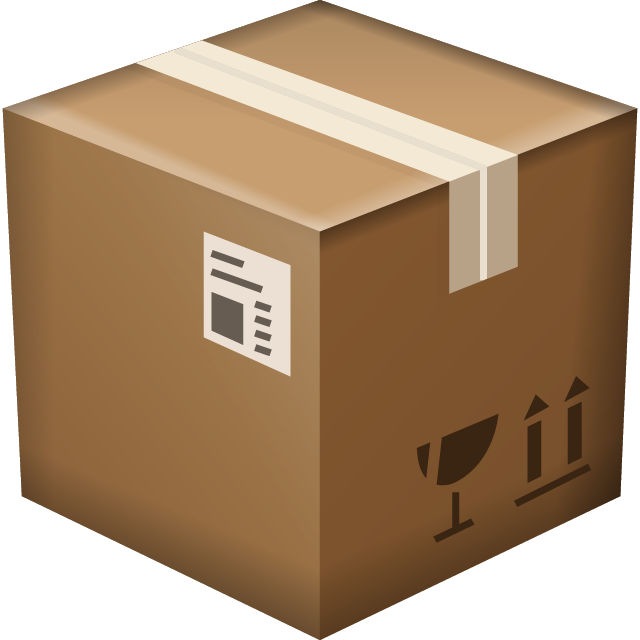 Package Box Emoji Icon File HD PNG Image