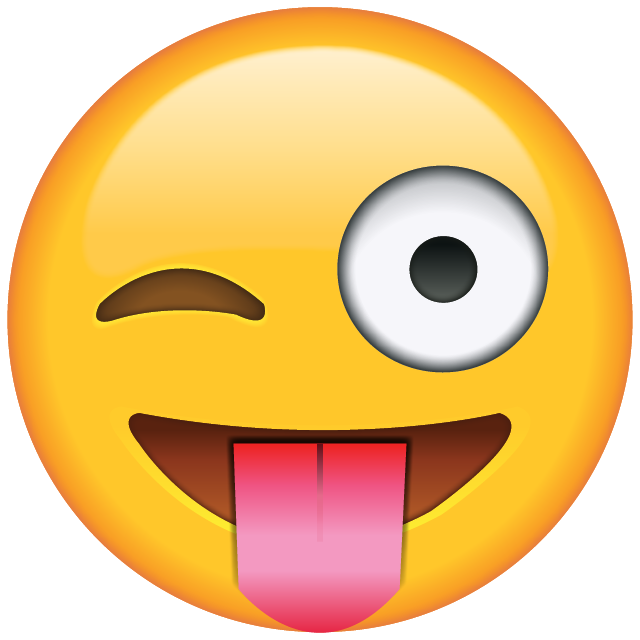 Tongue Out Emoji with Winking Eye Icon Download Free PNG Image