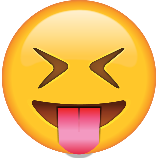 Tongue Out Emoji with Tightly Closed Eyes Icon Free Photo PNG Image