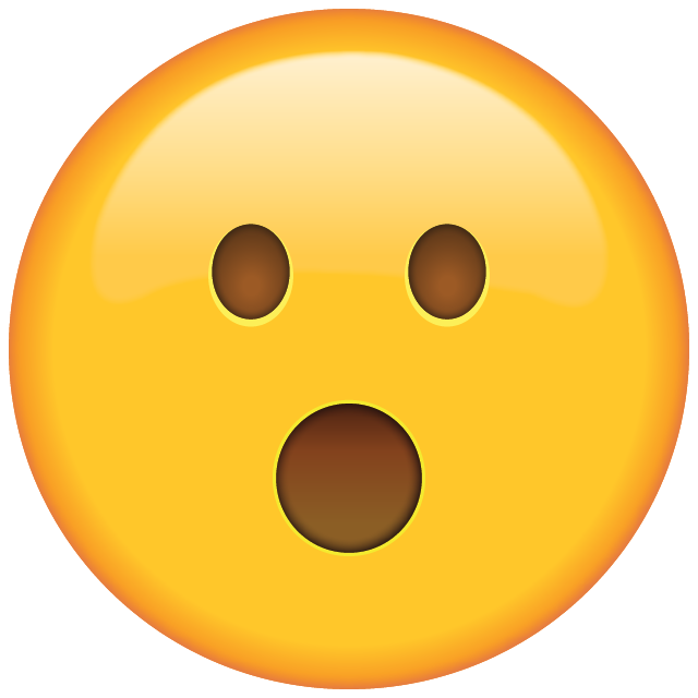 Surprised Face Emoji Icon Download Free PNG Image
