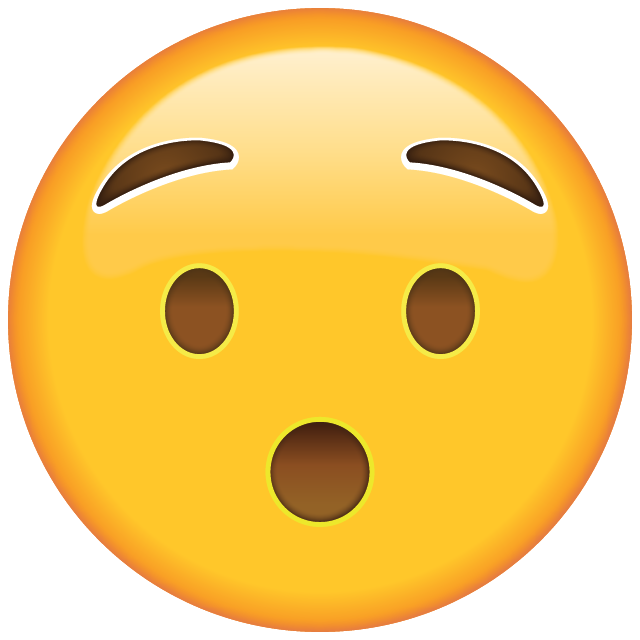 Hushed Face Emoji Free Photo Icon PNG Image