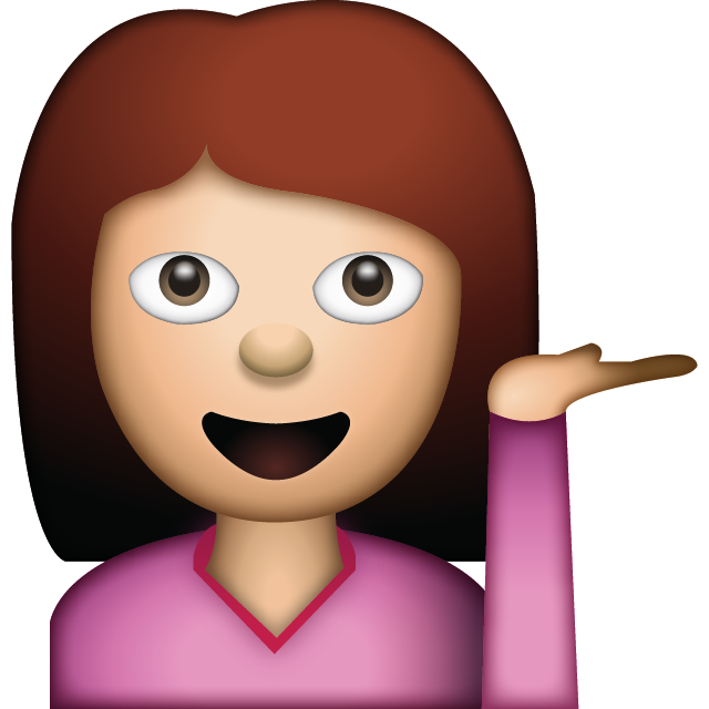 Woman Hand Gesture Emoji Free Icon PNG Image