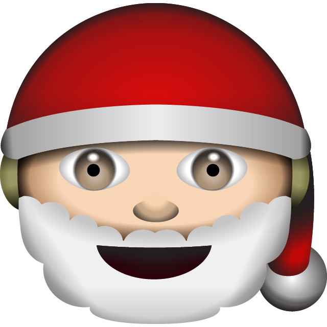 White Santa Claus Emoji Icon Free Photo PNG Image
