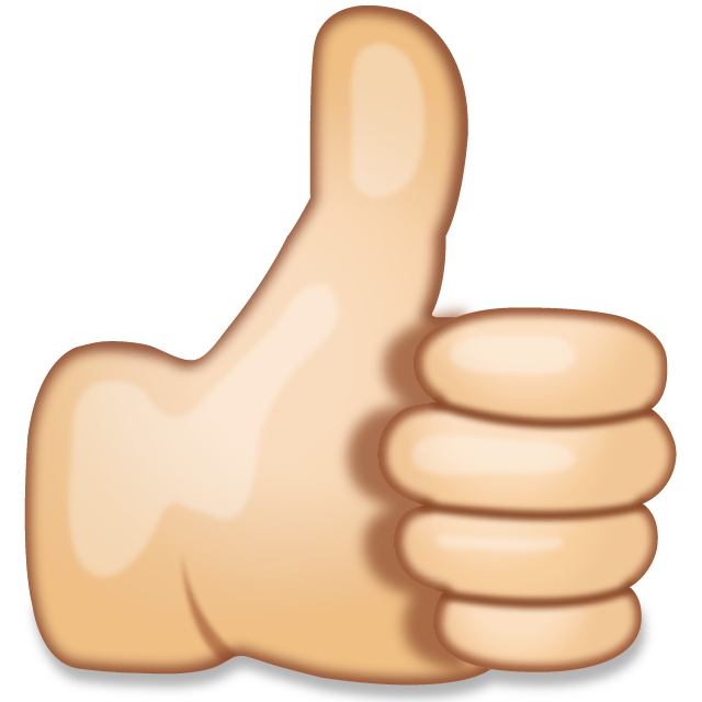 Thumbs Up Hand Sign Emoji Icon File HD PNG Image